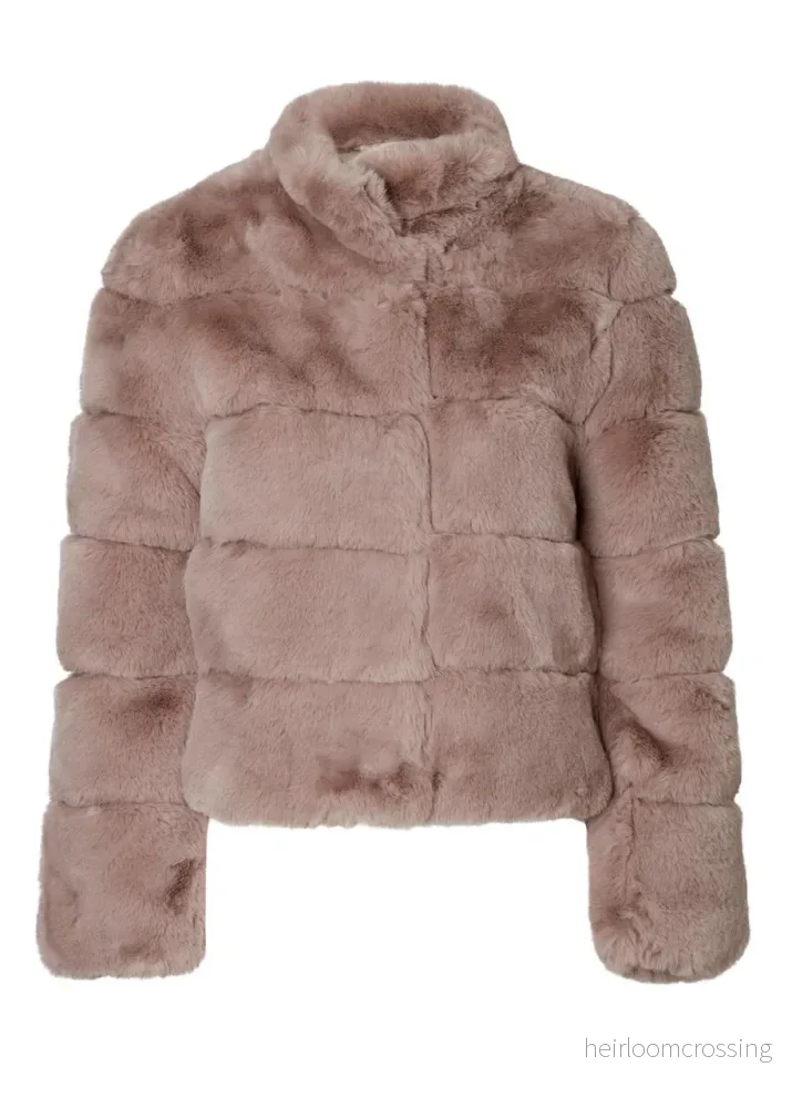 HOLLIES Linnéa Faux fur Taupe