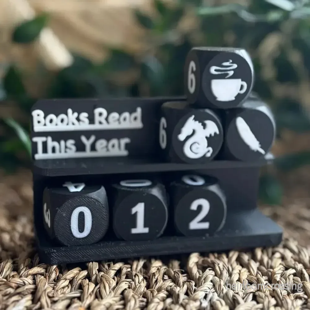 Book Counter With Dice Book Counter With Dice
