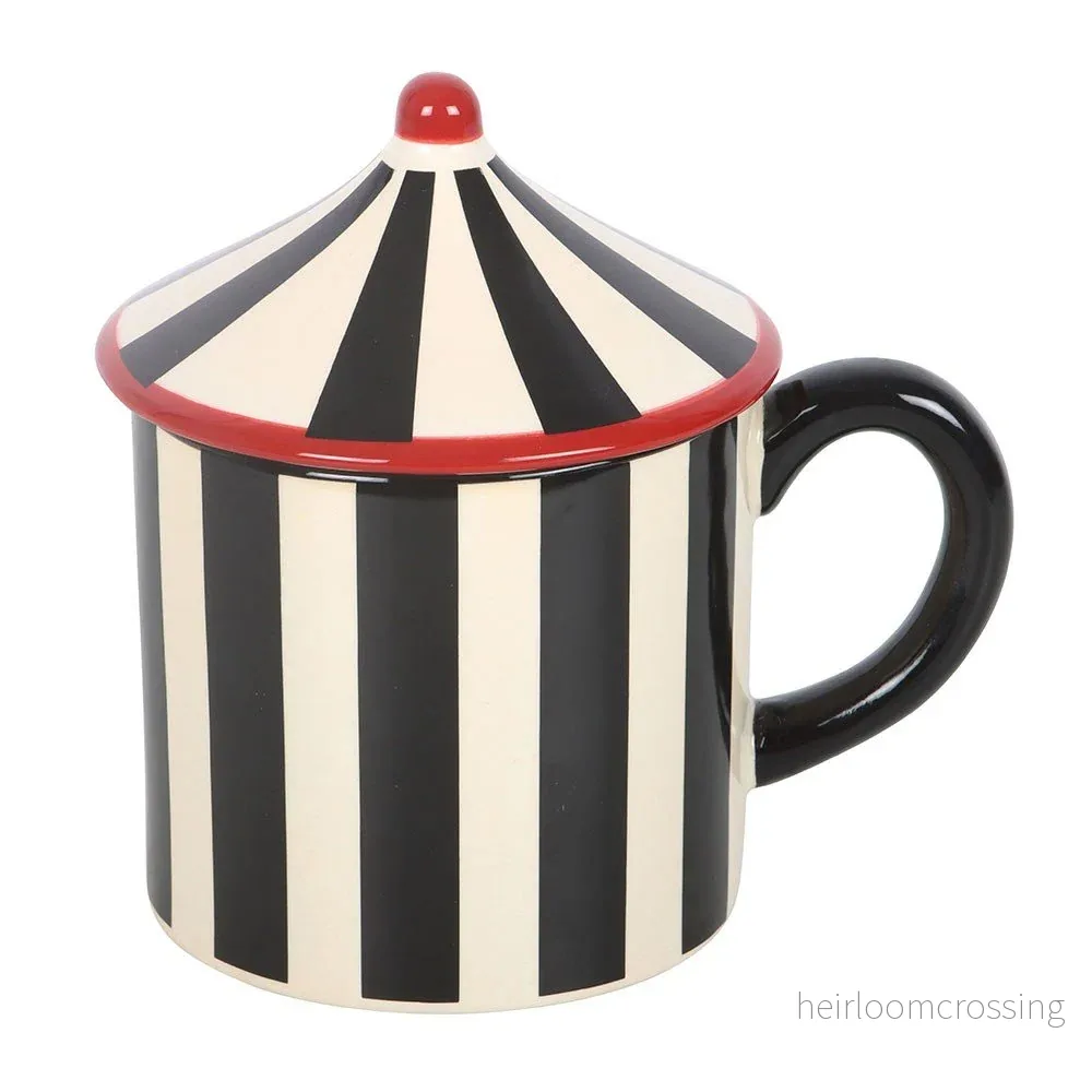Black Striped Circus Tent Mug - Bild 3