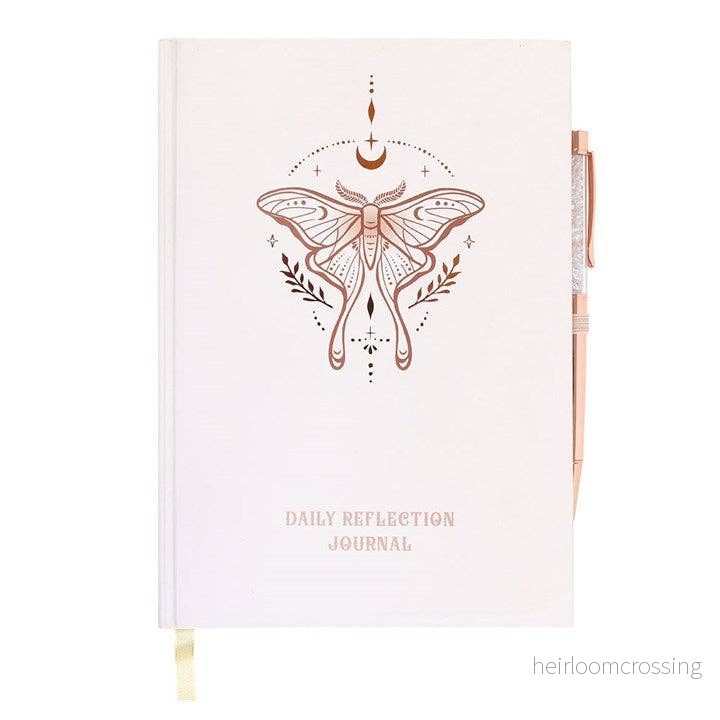 Light Luna Moth Reflektionsdagbok – Daglig Journaling & Klarhet Light Luna Moth Reflektionsdagbok – Daglig Journaling & Klarhet