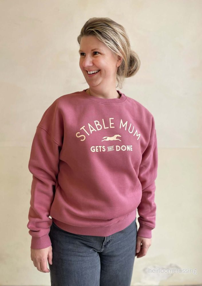 Stable Mum Oversize Sweatshirt, Varmt rosa - Bild 3