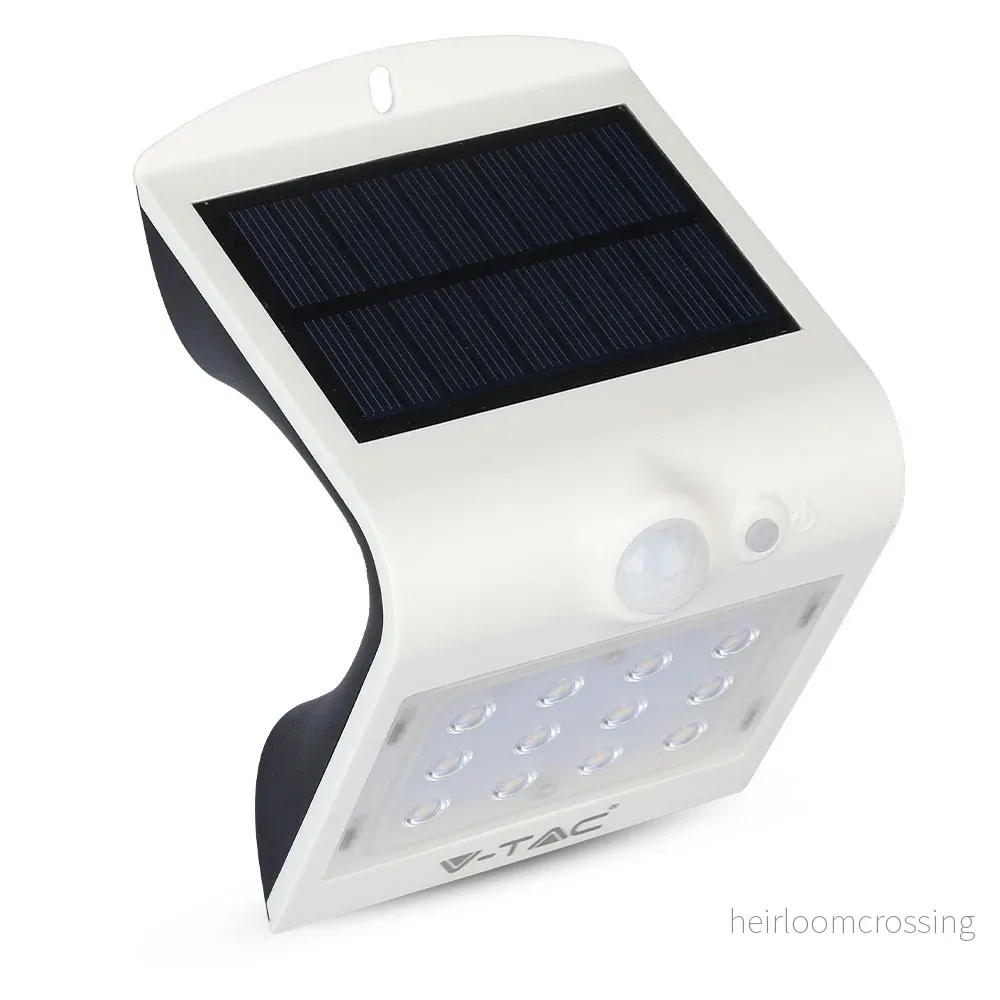 LED solcellsbelysning VäggbelysningVit+svart - Bild 3
