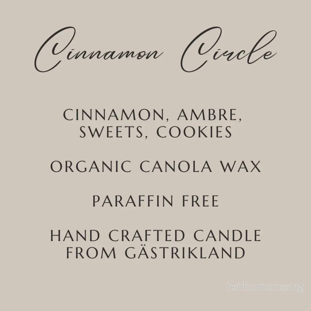 Cinnamon Circle - doftljus av rapsvax - Bild 3
