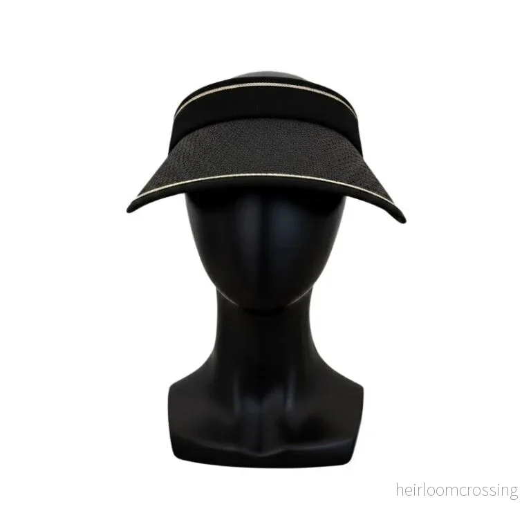 BLUESTONE SUNSHIELDS Straw Visor 2.0 Black BLUESTONE SUNSHIELDS Straw Visor 2.0 Black