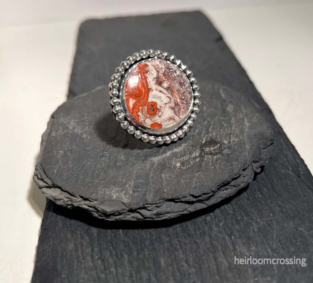 Handgjord statementring i silver Edna - Bild 2