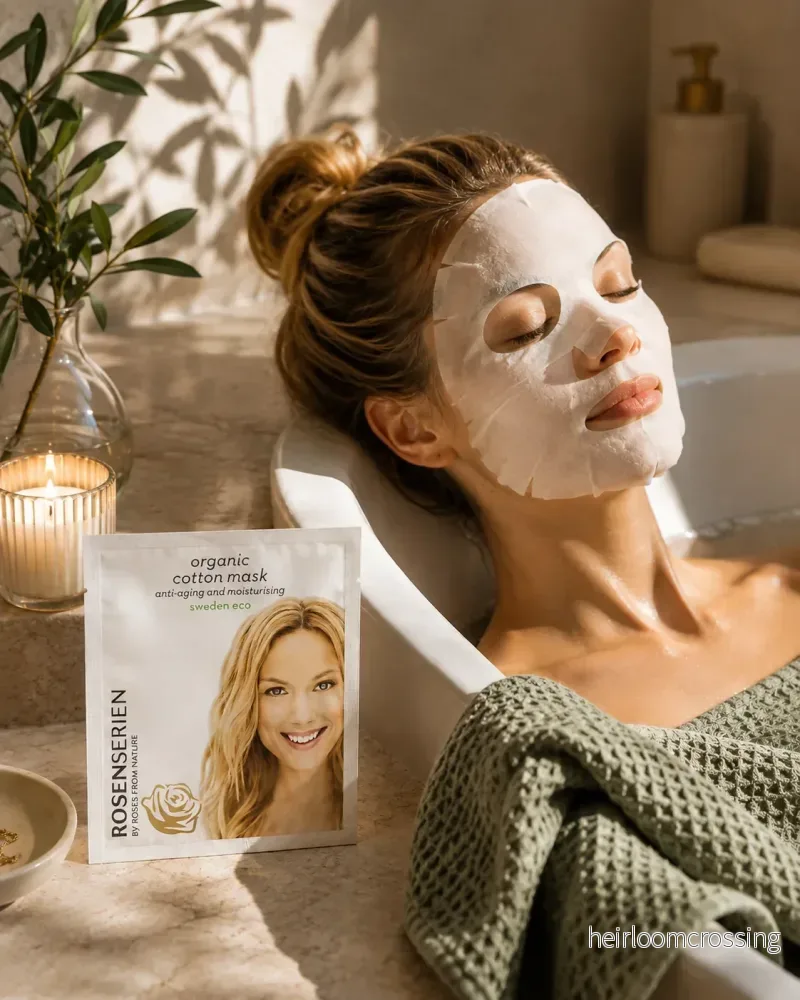 Rosenserien Organic Cotton Mask – Anti-aging and moisturising Rosenserien Organic Cotton Mask – Anti-aging and moisturising