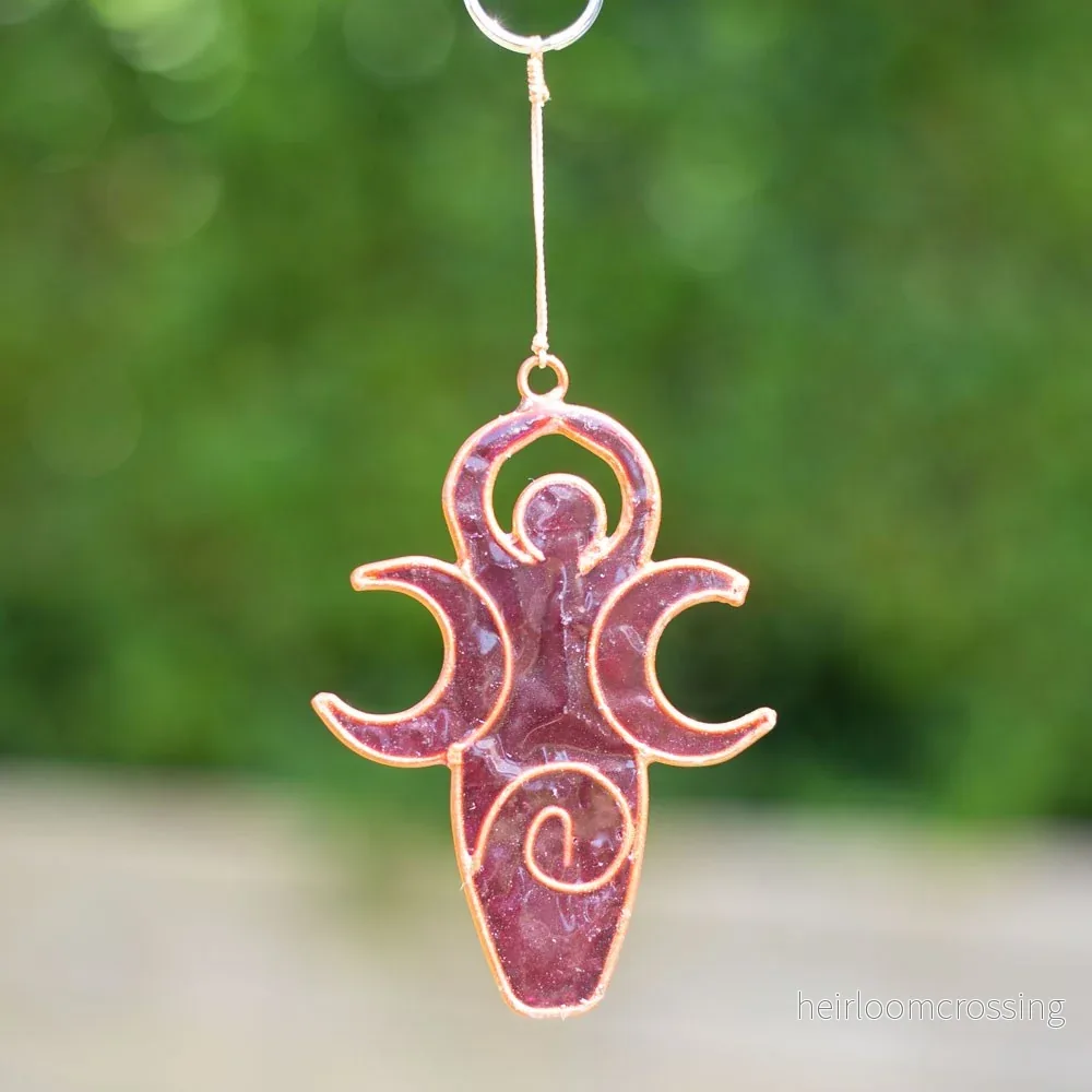 Triple Moon Goddess solfångare – 15,5 cm - Bild 2