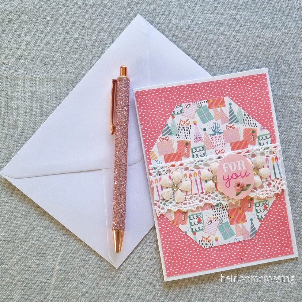 Gratulationskort A6: "For you", rosa - Bild 2