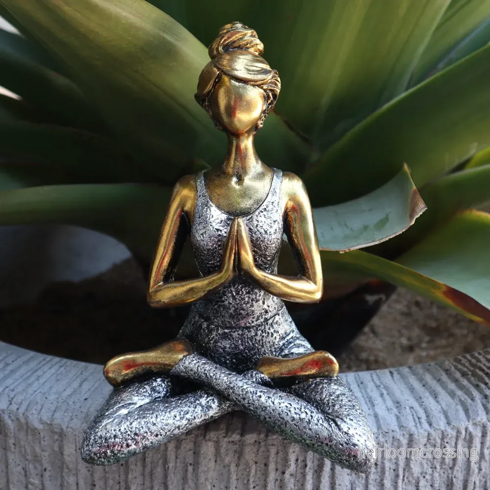 Yogadam i brons & silver (24 cm) - Bild 2