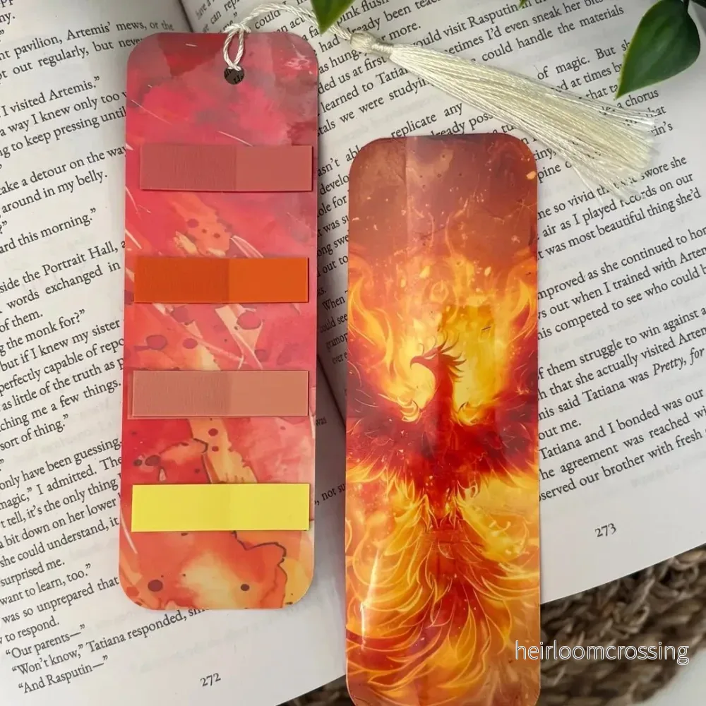 Bookmark With Stickers – Phoenix