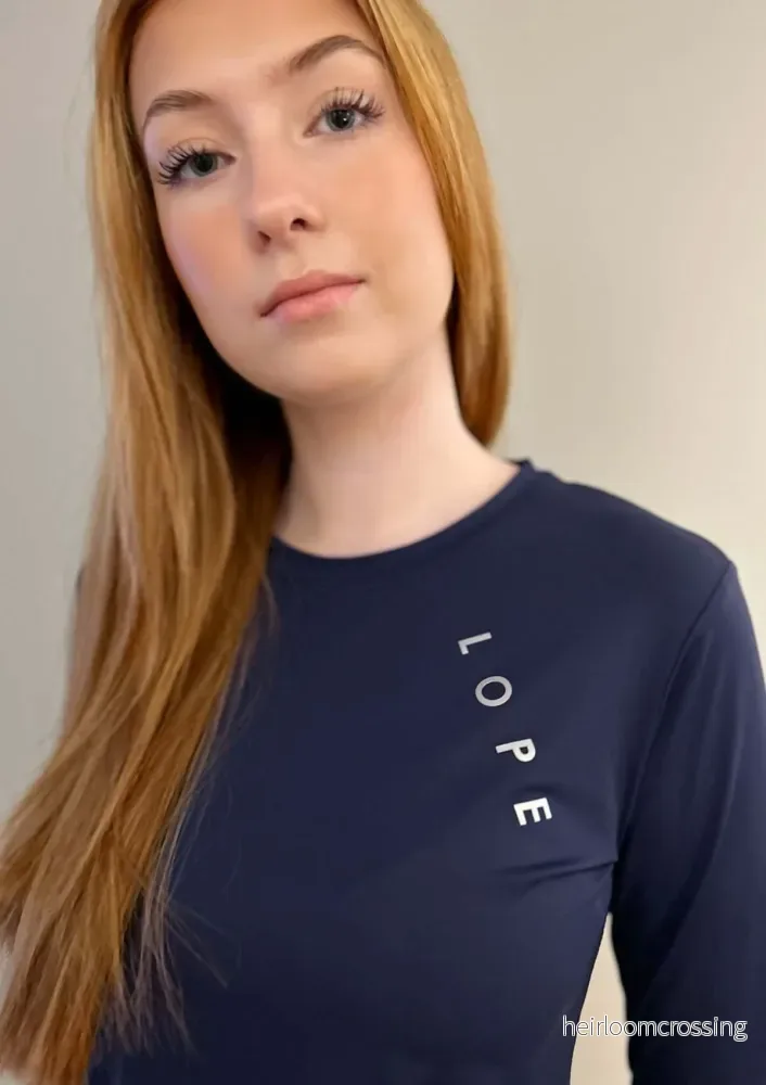 LIQUID FIT navy långärmad funktionstopp - Bild 3