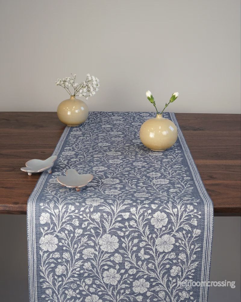 Blååker löpare Jeansblå- Hanna Wendelbo – 35*110 cm Blååker löpare Jeansblå- Hanna Wendelbo – 35*110 cm
