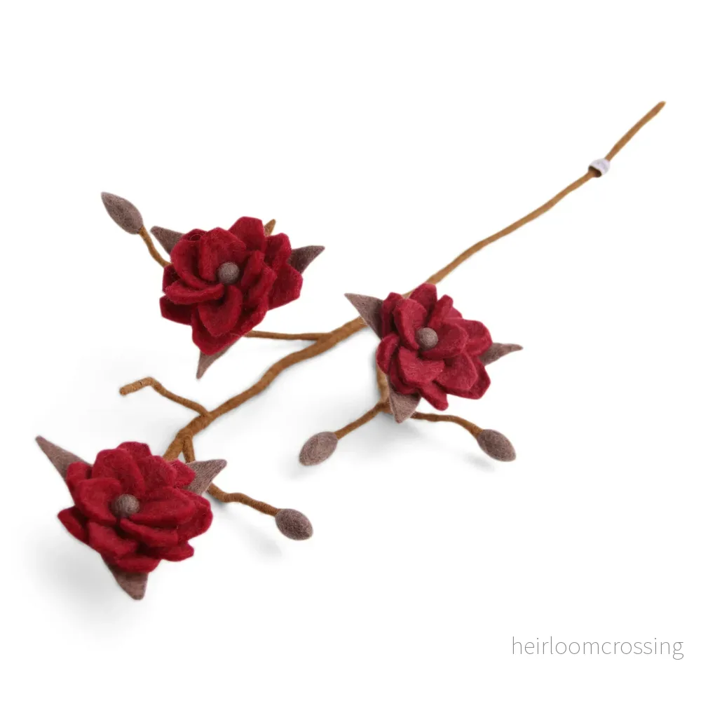 Tovad gren med blommor - Magnolia - Bild 3