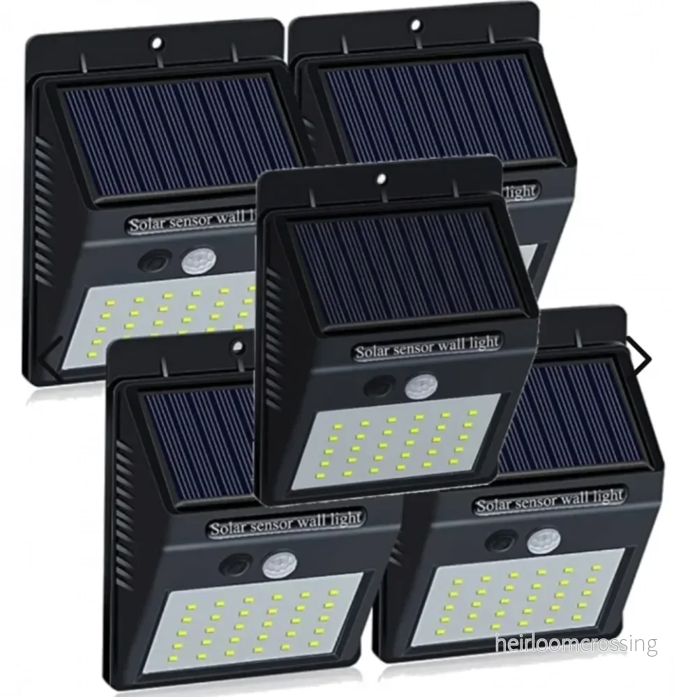 Set med 5 solcell-LED-utomhuslampor – LumaPath