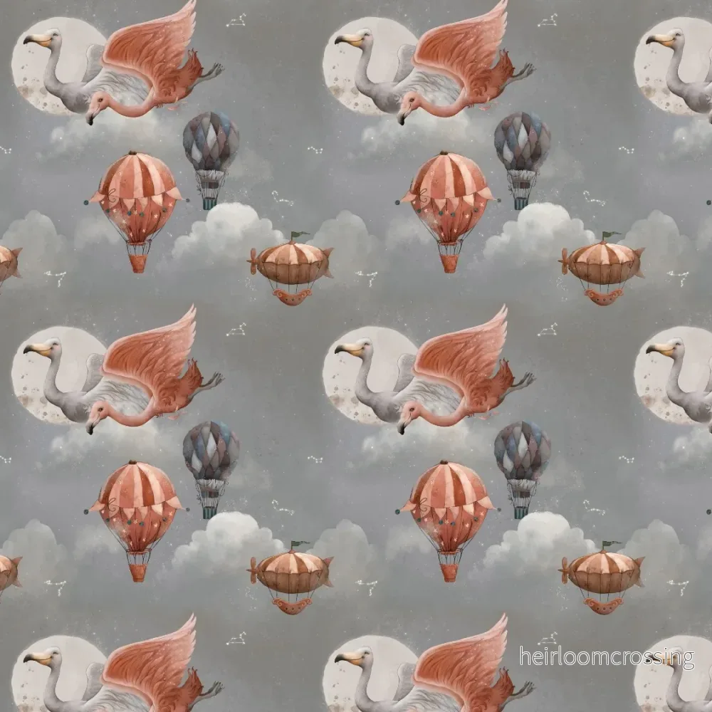 SISTA BITEN 40%! ÖGLAD COLLEGE - WONDERLAND FLAMINGOS 143CM