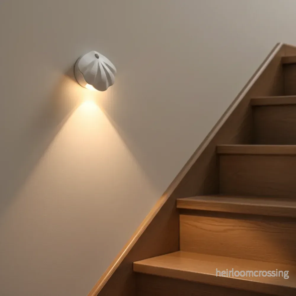 Snäckformad vägglampa - NightShell