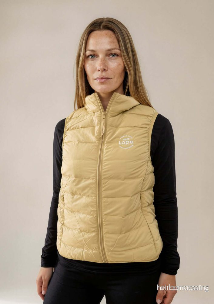 Team Vest, Gul dunväst för ryttare Team Vest, Gul dunväst för ryttare