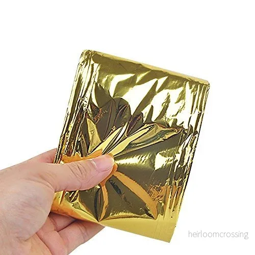 Nödfilt / Räddningsfilt 2,1 x 1,3m guld och silver från 19,90 st - Bild 3