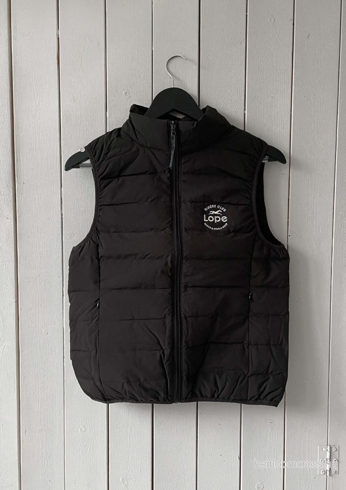 Team Vest, Svart dunväst för ryttare - Bild 3