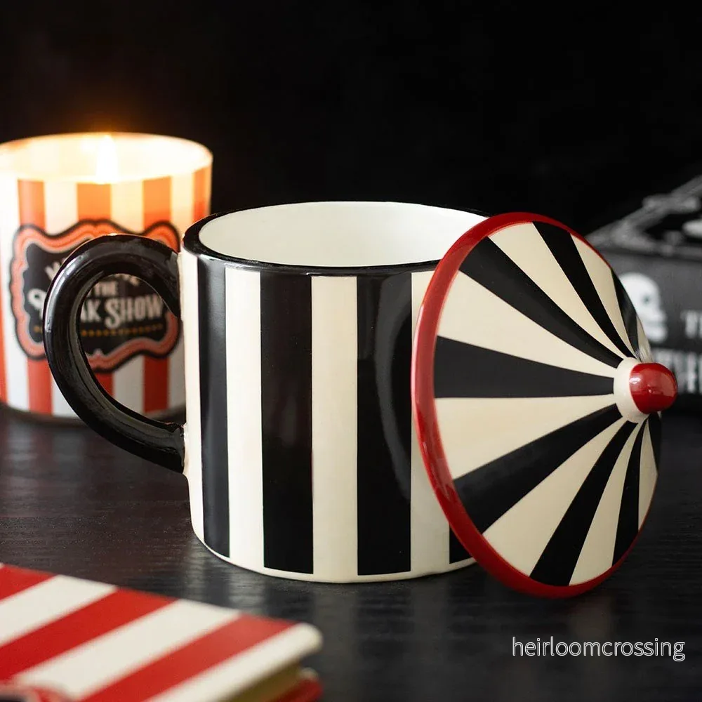 Black Striped Circus Tent Mug - Bild 2