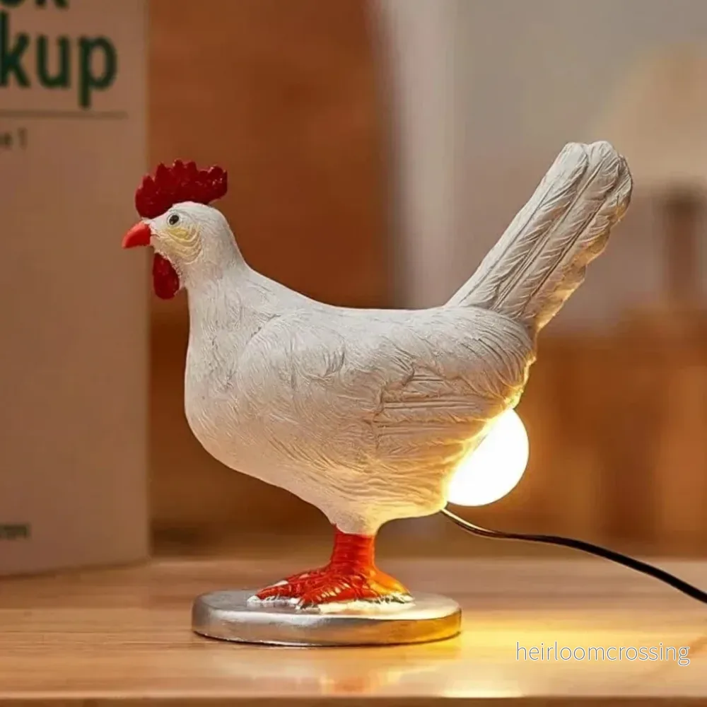 Keramikhönsfigurlampa - CluckLite - Bild 3