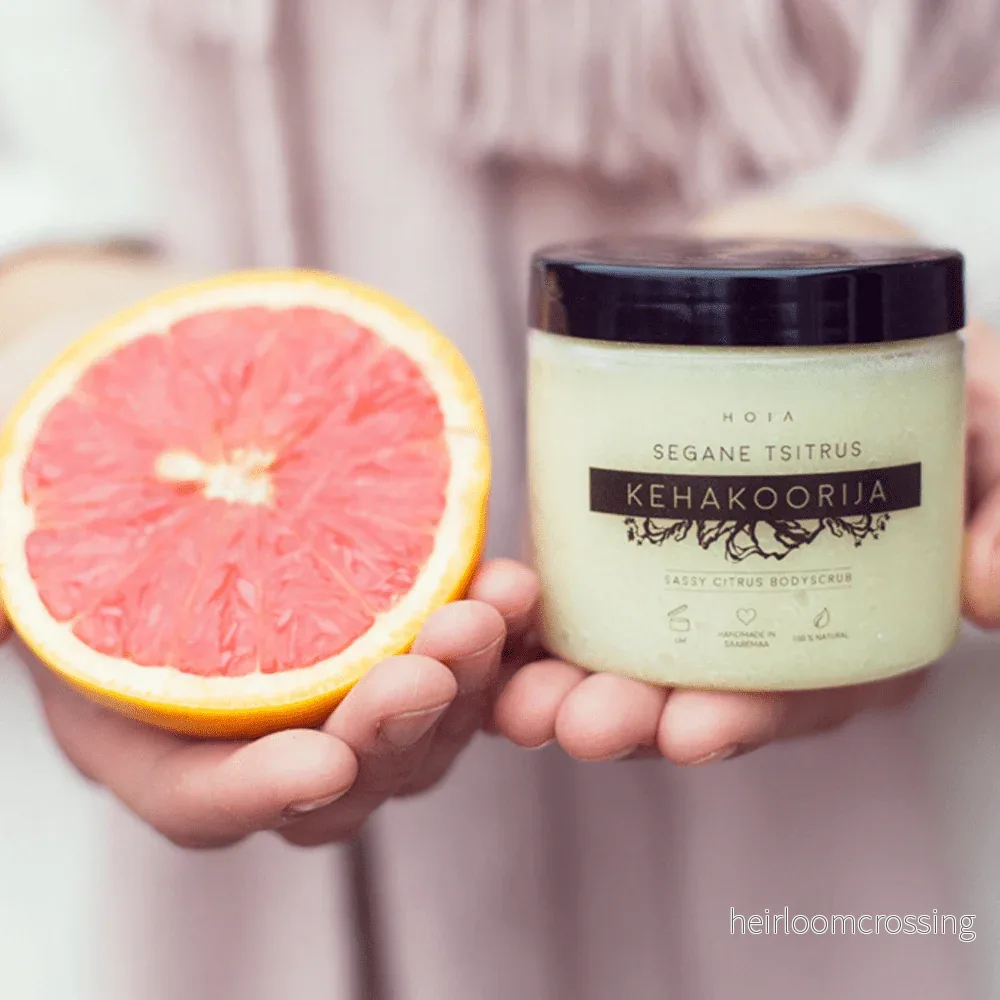 Kroppsskrubb Citrus – Sheasmör och Kokosolja, 200 ml - Bild 2