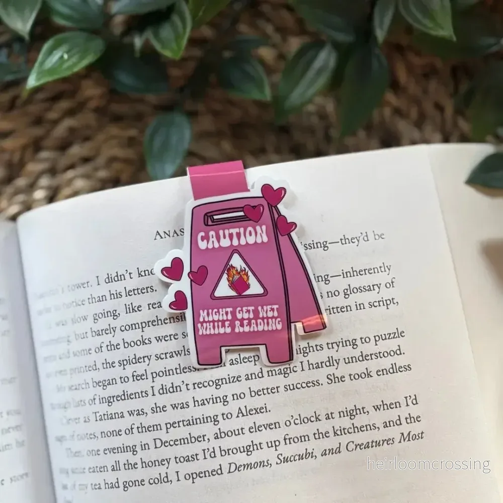 Magnetic Bookmark – Caution: Might Get Wet While Reading Magnetic Bookmark – Caution: Might Get Wet While Reading