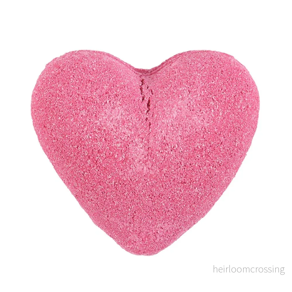 Hjärtformad badbomb – Cherry Self Love 65 g - Bild 3
