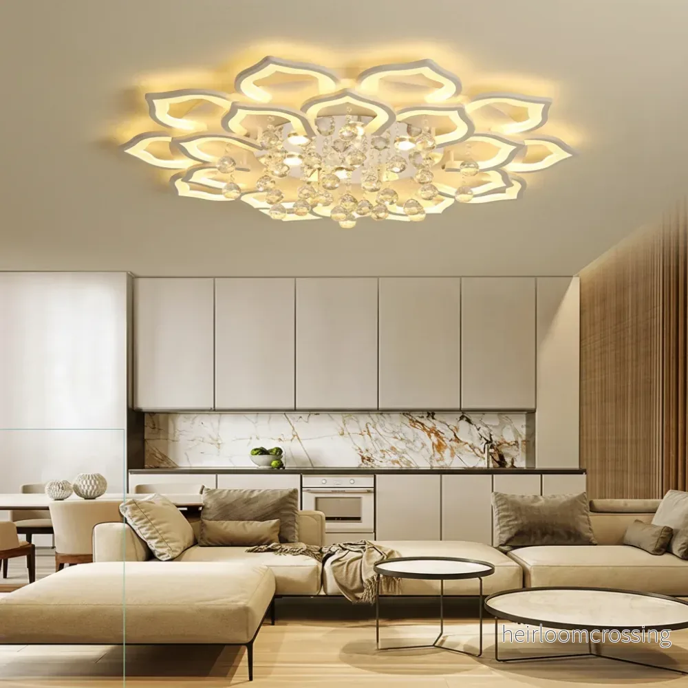 Modern lotusformad lampa – LotusGleam