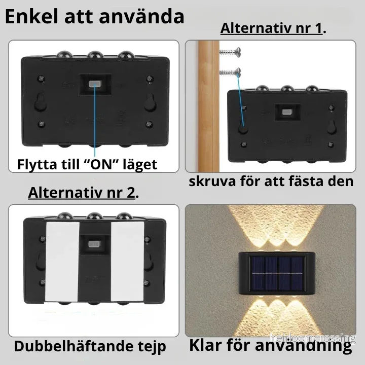 Solcelledrevet vegglampe - Bild 2
