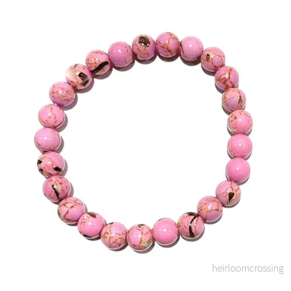 Rosa Howlit Armband BARNSTRL Rosa Howlit Armband BARNSTRL