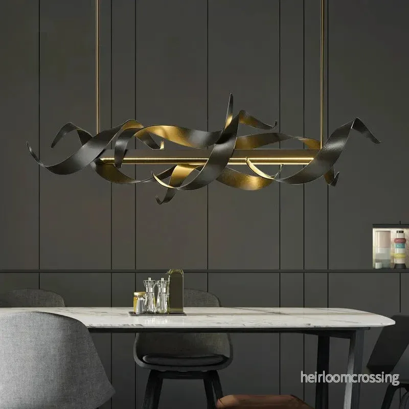 Ljuskrona LED Clair Obscur – modern konstnärlig taklampa Ljuskrona LED Clair Obscur – modern konstnärlig taklampa
