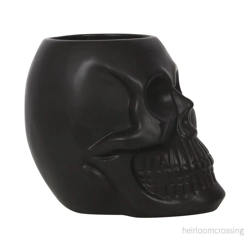 Black Skull Plant Pot - Bild 3