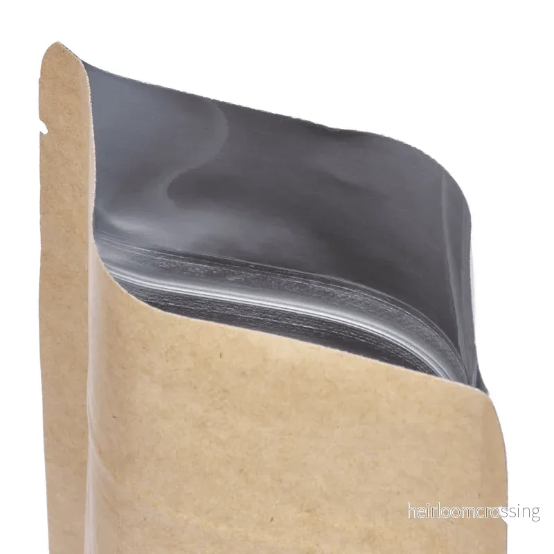 Mylarpåse 0,5 liter kraftpapper 13x22 cm 50-pack - Bild 2