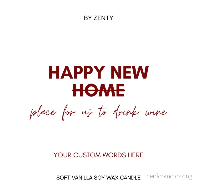 Personalised New Home Scented Candle Personalised New Home Scented Candle