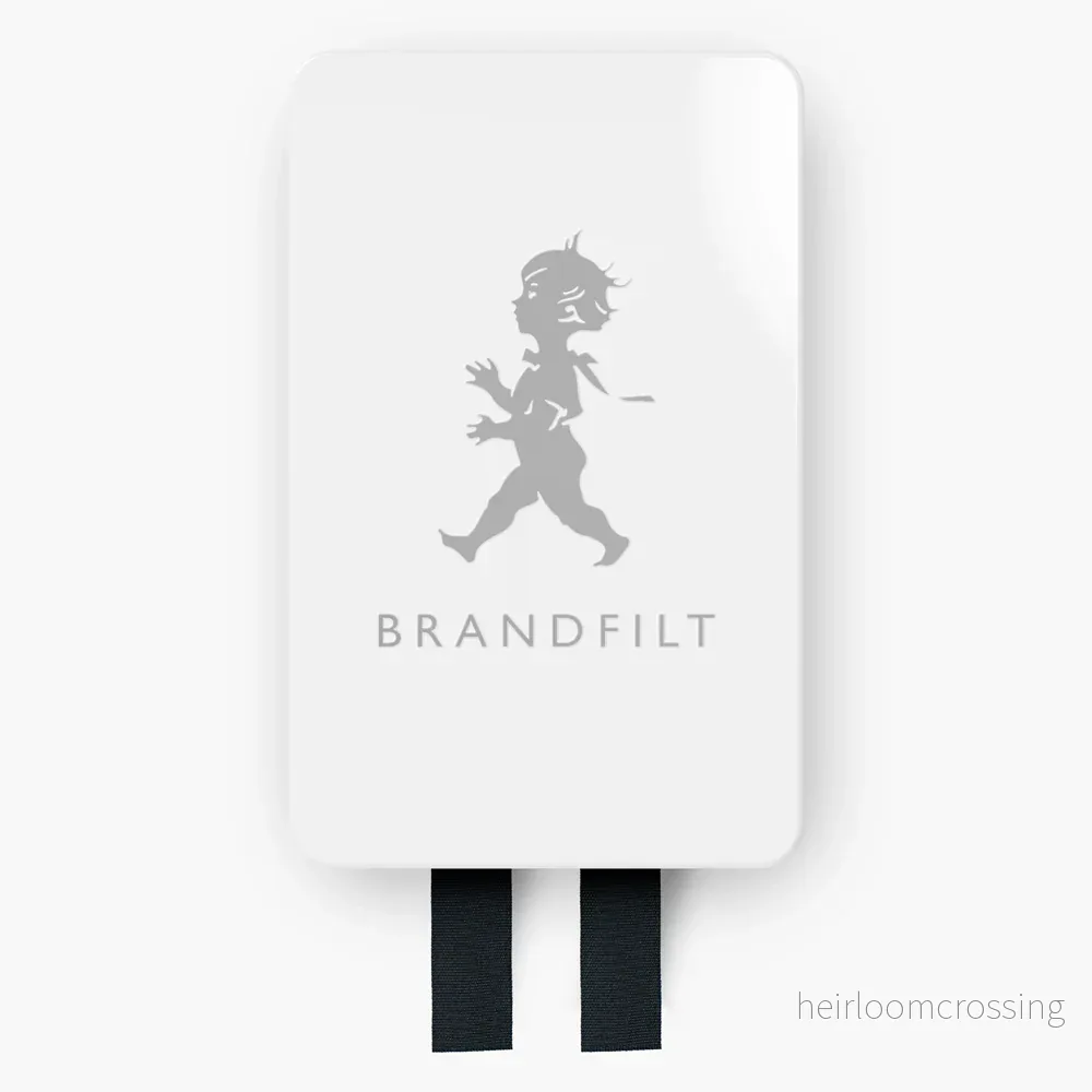 Brandfilt Solstickan vit/silver