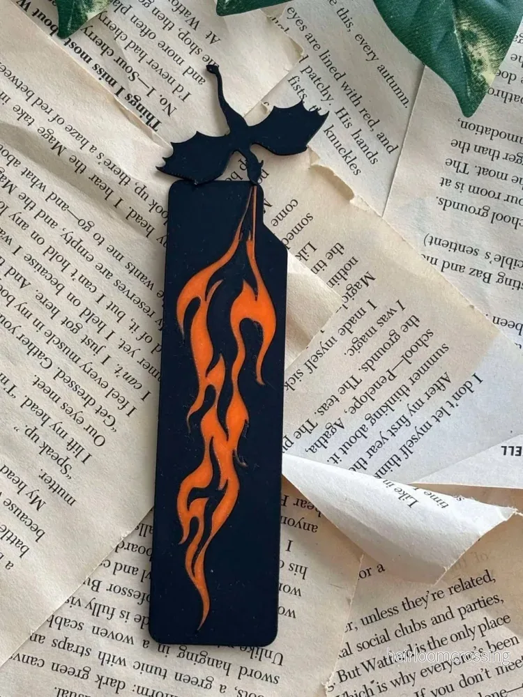 Bookmark – Dragon With Flames - Bild 2
