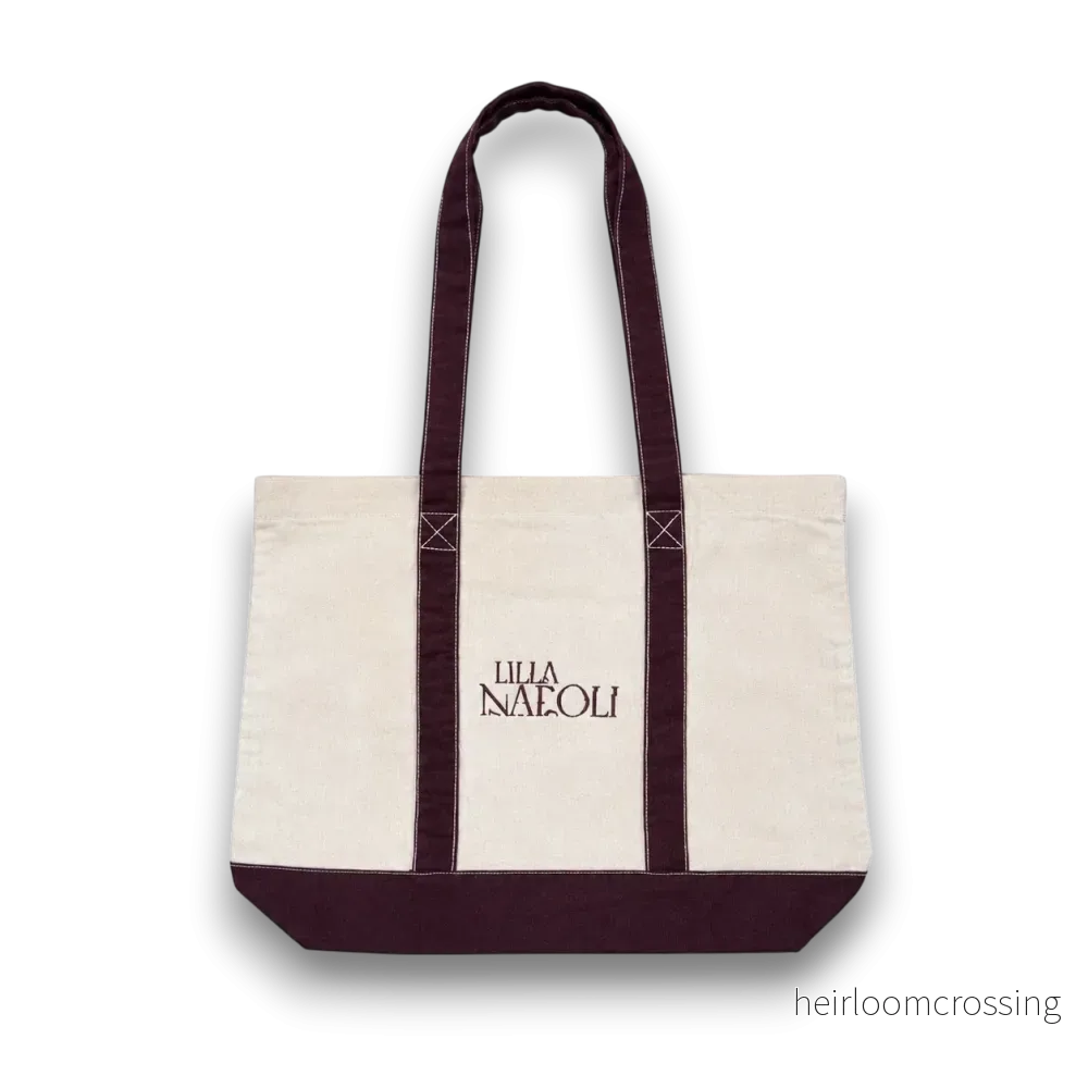 Lilla Napoli Large Tote – Raw/Burgundy