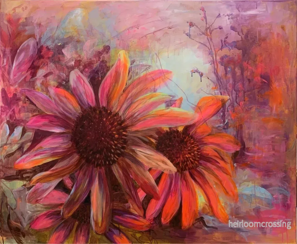 Rudbeckia – originalmålning Rudbeckia – originalmålning