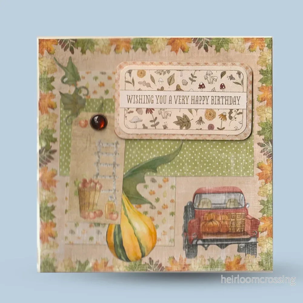 Gratulationskort 15×15: ”Wishing you a…”, höst Gratulationskort 15×15: ”Wishing you a…”, höst