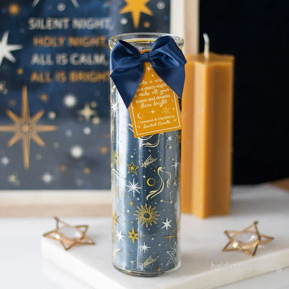 Starry Night Kanel & Björnbär Glasrörsljus