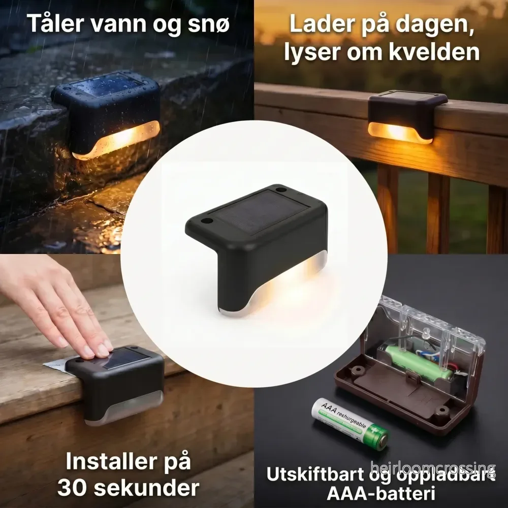 Solcelledrevet utendørslampe Solcelledrevet utendørslampe