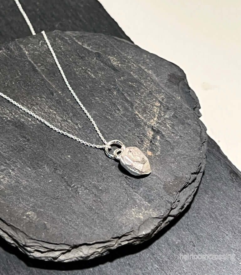 Silverhalsband med berlock Nugget-2 - Bild 3