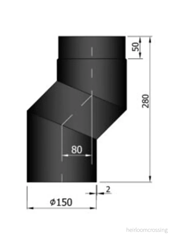 Rökrör Kaminex S-Böj Rökrör Kaminex S-Böj