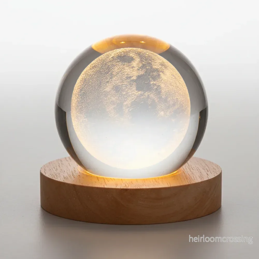3D-kristallsfär nattlampa - MoonlitOrb - Bild 2