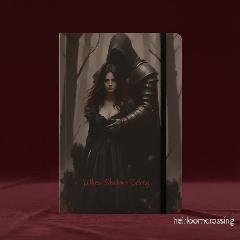 The Shadowkeeper Notebook - Original Gothic Art by Vexa Nightbloom