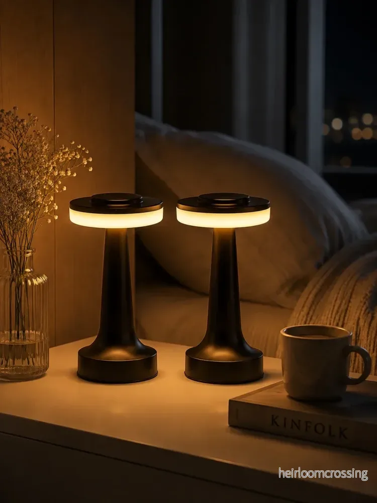 Rechargeable Sunset LED Table Lamp – Cordless Touch Table Lamp (Set of 2) - Bild 2