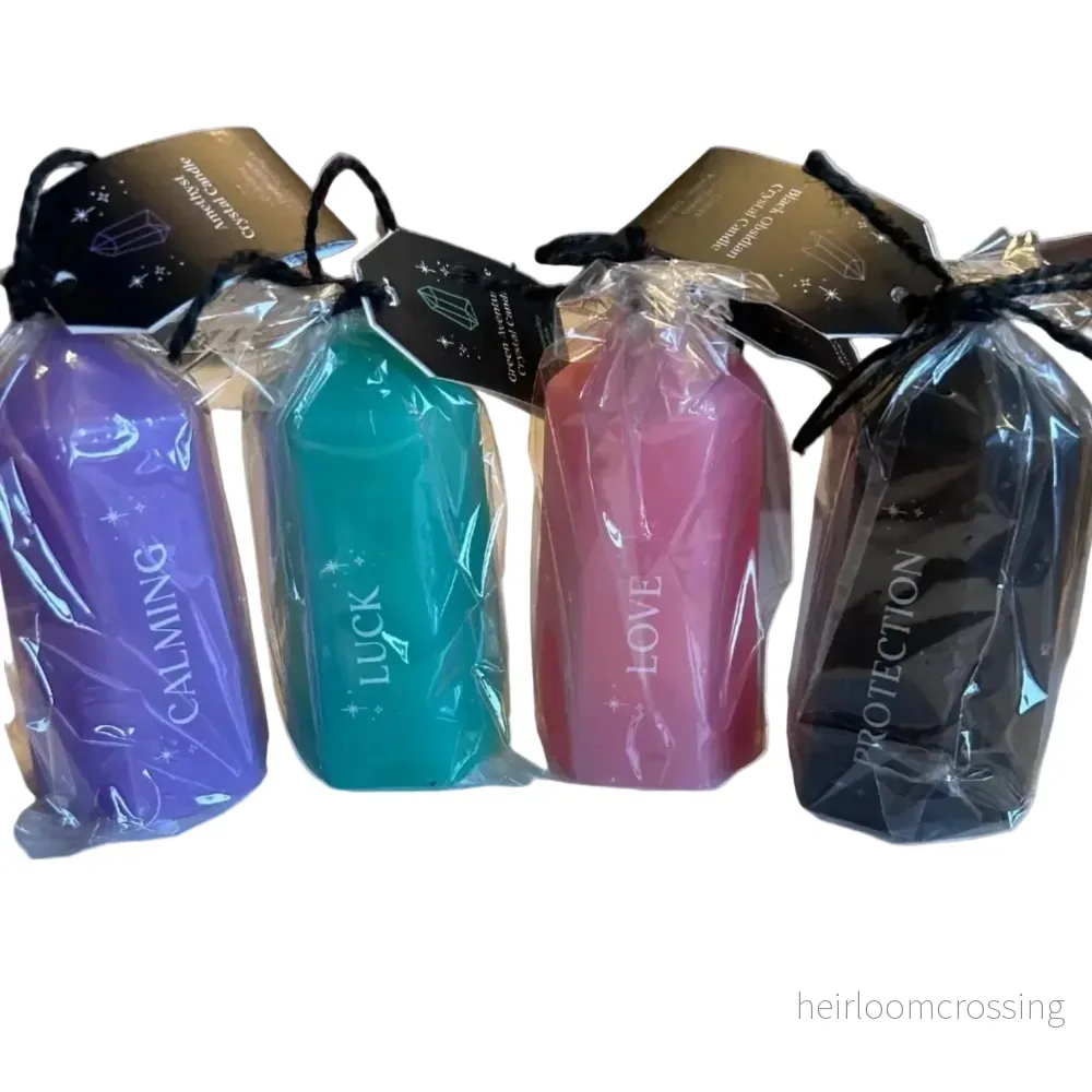 Ljus litet med kristall ca 10 cm Ljus litet med kristall ca 10 cm