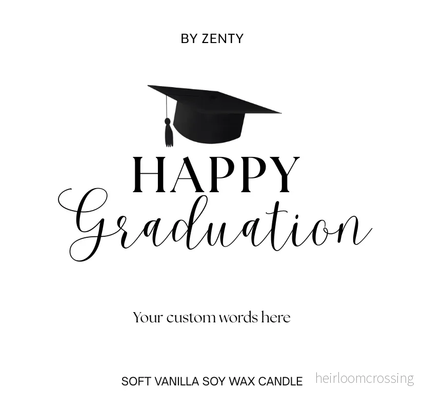 Personalised Happy Graduation Scented Candle Personalised Happy Graduation Scented Candle