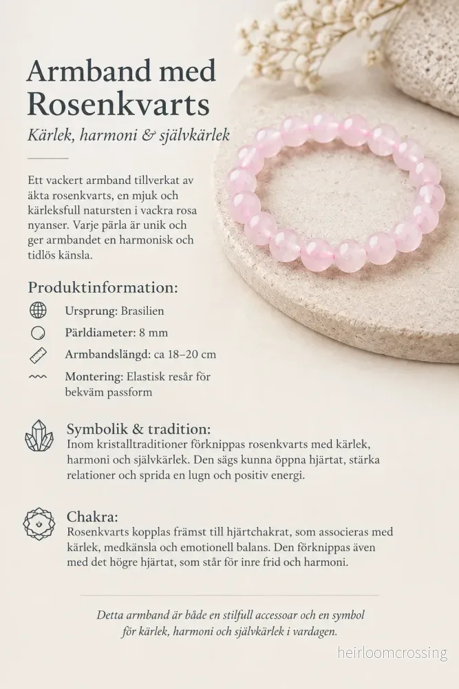 Rosenkvarts Armband - Bild 2